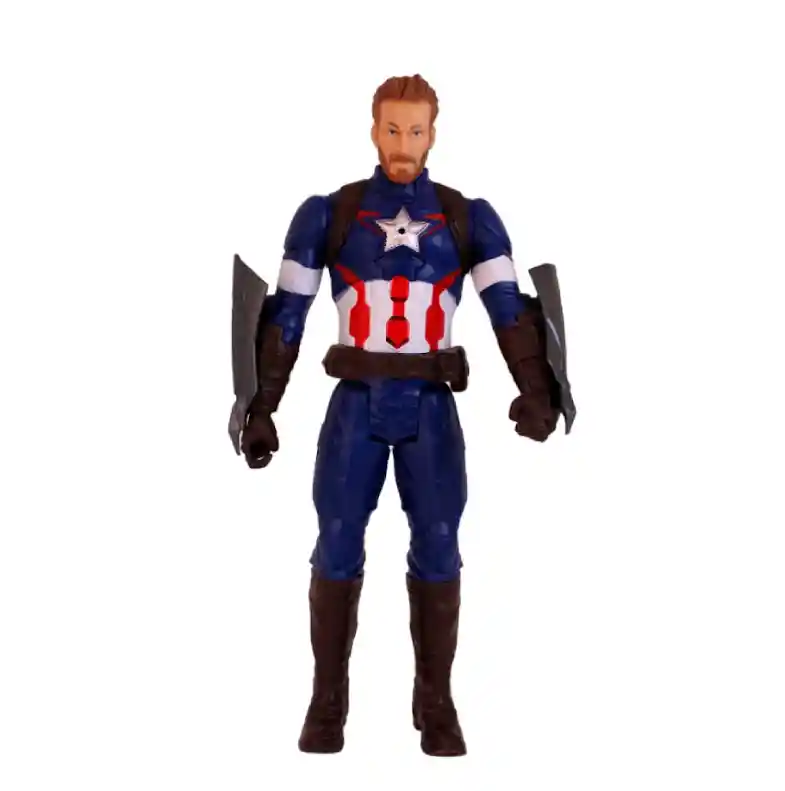 Figura De Acción Capitán América Steve Rogers Luz Y Sonido