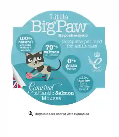 Little Big Paw - Alimento Húmedo Gato Sabor Salmón Atlántico