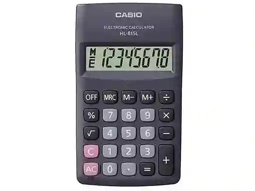 Calculadora Casio 8 Dígitos Hl 815l-bk