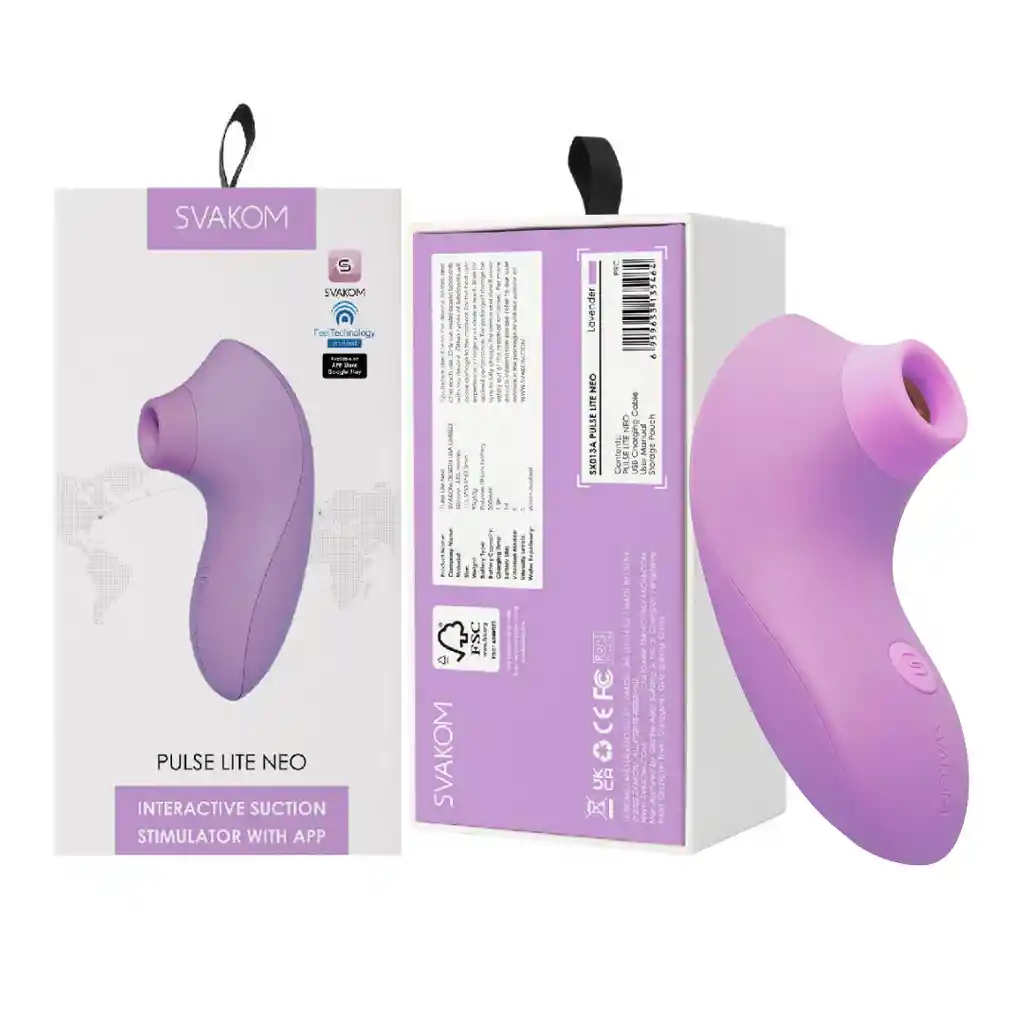 Estimulador Pulse Lite Neo Svakom App Interactivo Lilac