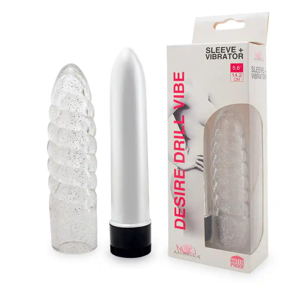 Vibrador Con Funda Desire Drill 14.2cm Aphrodisia