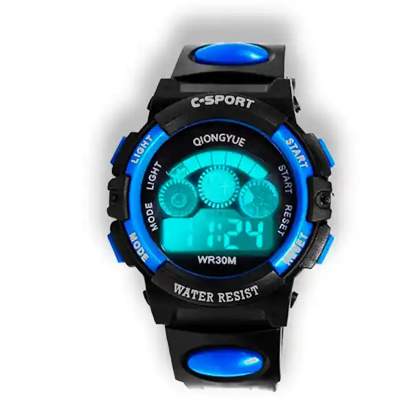 Reloj Luminoso Para Niños Deportivo Brillo La Oscuridad Digital Sportwatch