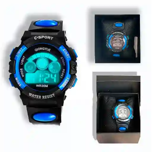 Reloj Luminoso Para Niños Deportivo Brillo La Oscuridad Digital Sportwatch