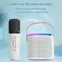 Kit Parlante Y Micrófono Karaoke Niños Bluetooth Luces Rgb