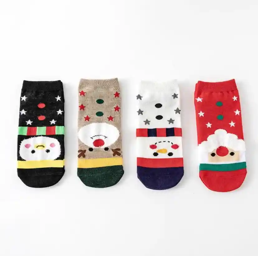 Medias Tobilleras Navidad - Pingüino