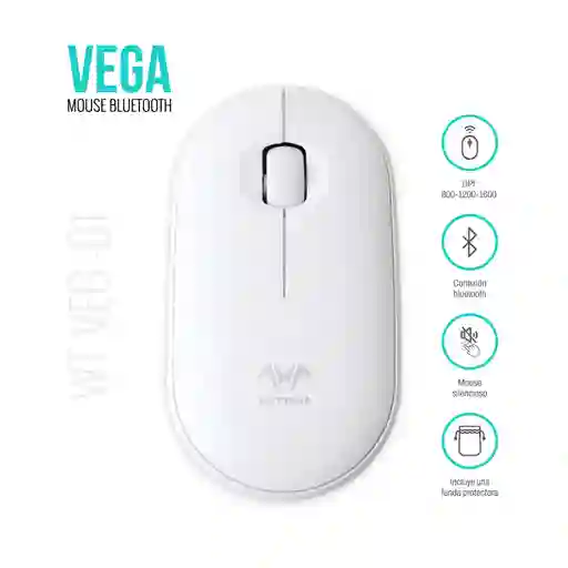 Wattana Mouse Bluetooth Wt-veg-01 Vega Blanco