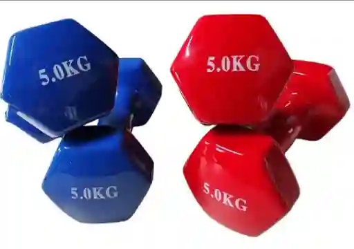 Par De Mancuernas Encauchetadas De 5 Kilos