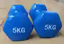 Par De Mancuernas Encauchetadas De 5 Kilos