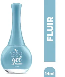 Esmalte Vogue En Gel Larga Duracion Color Azul Claro