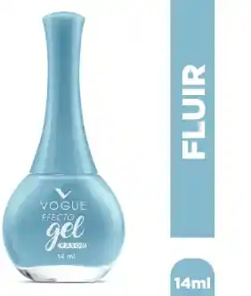 Esmalte Vogue En Gel Larga Duracion Color Azul Claro