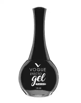 Esmalte Vogue En Gel Larga Duracion Color Negro