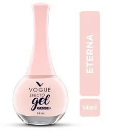 Esmalte Vogue En Gel Larga Duracion Color Rosado Claro