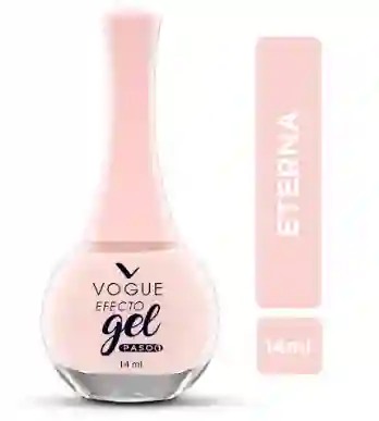 Esmalte Vogue En Gel Larga Duracion Color Rosado Claro