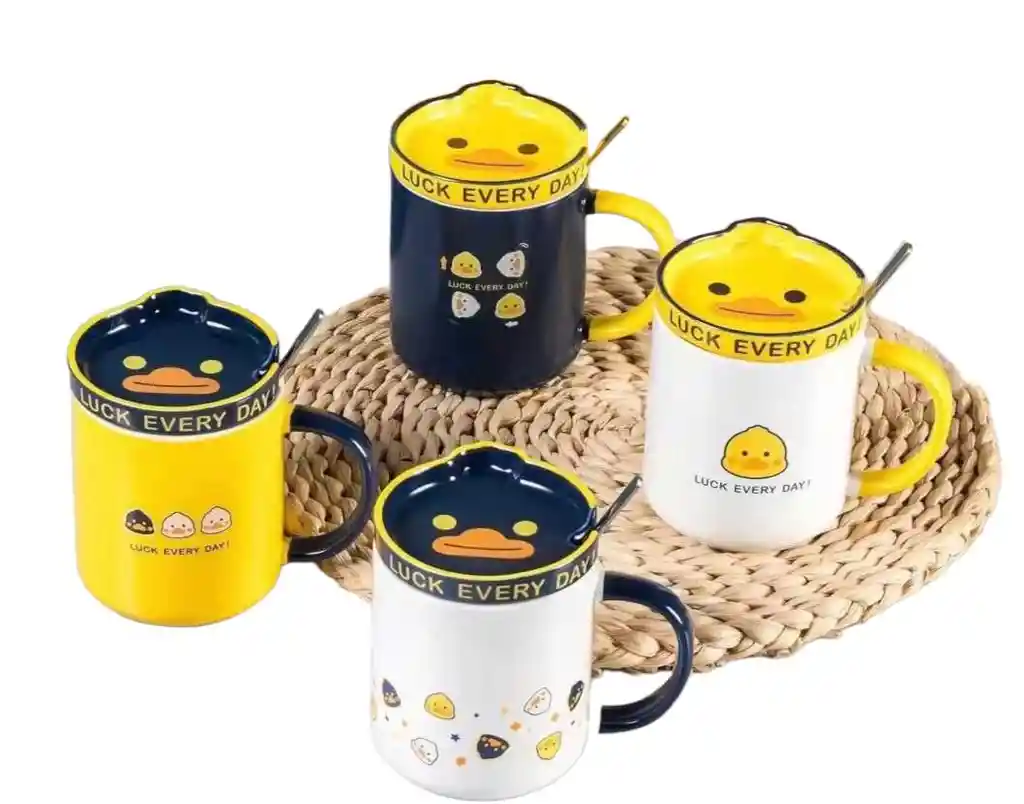 Mug Amarillo De Patos