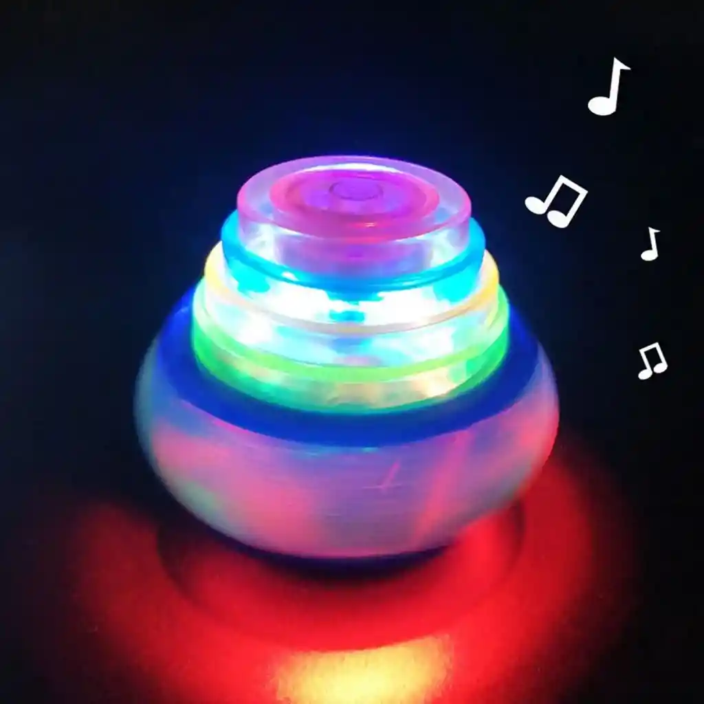 Trompo Luces Nave Espacial Luces Musica Divertido Niños