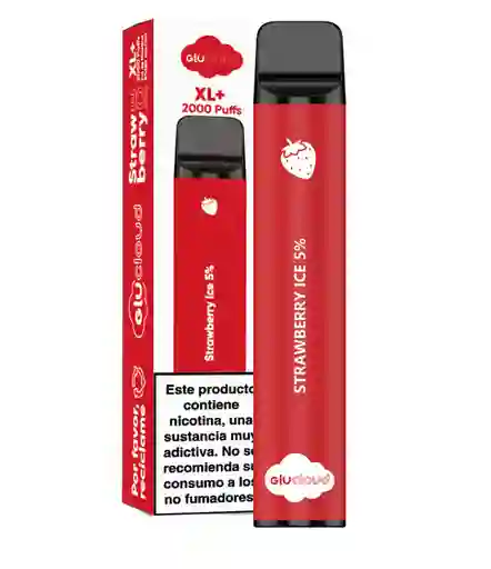 Vape Glucloud Xl Strawberry 2500 Puffs