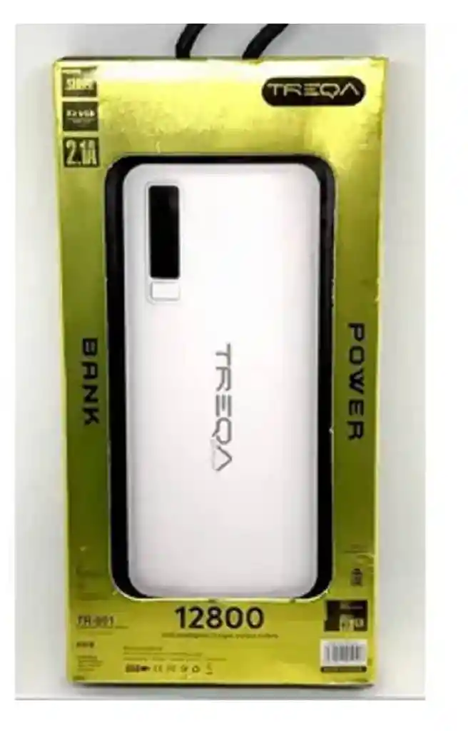 Cargador Portátil Power Bank 12.800mah Treqa