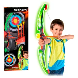 Kit Arco Flechas + Aljaba Estuche Juguete Tiro Al Blanco Niños