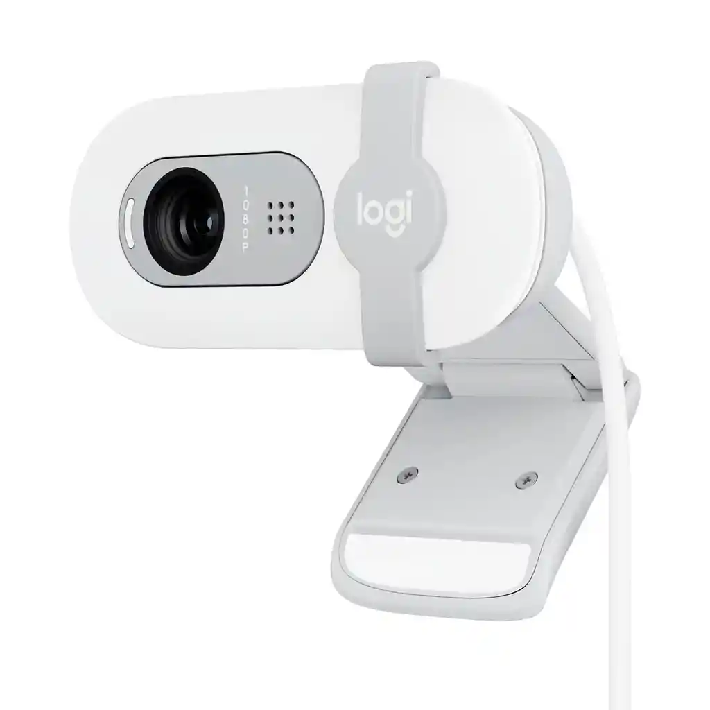 Logitech Brio 100, Webcam Full Hd 1080p, Tapa / Rightlight 2 Blanco
