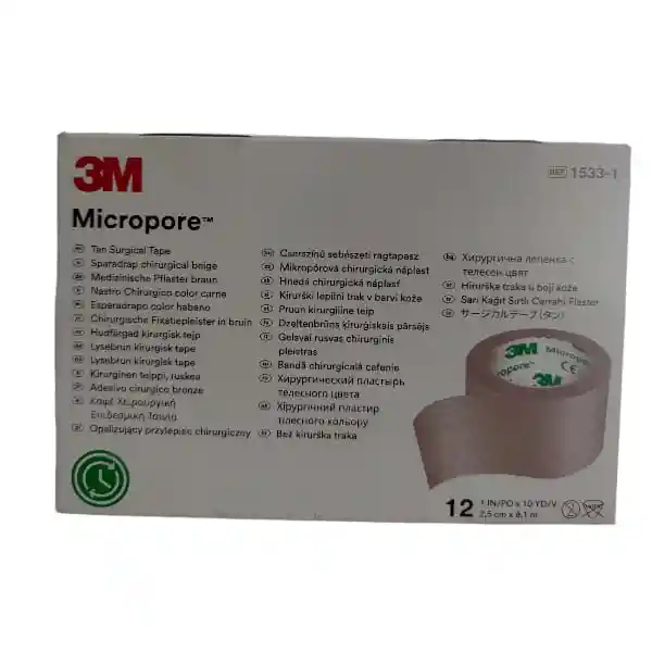 Micropore Piel Mediano 2,5cm X 9mts