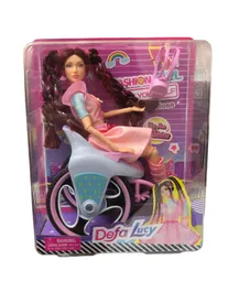 Juguete Muñeca Tipo Barbie Defa Lucy Silla De Ruedas Ref 8499