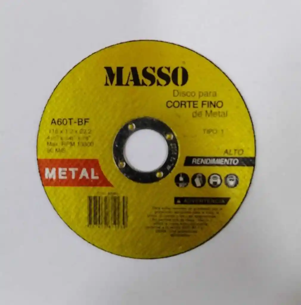 Disco Corte Fino 7" Masso
