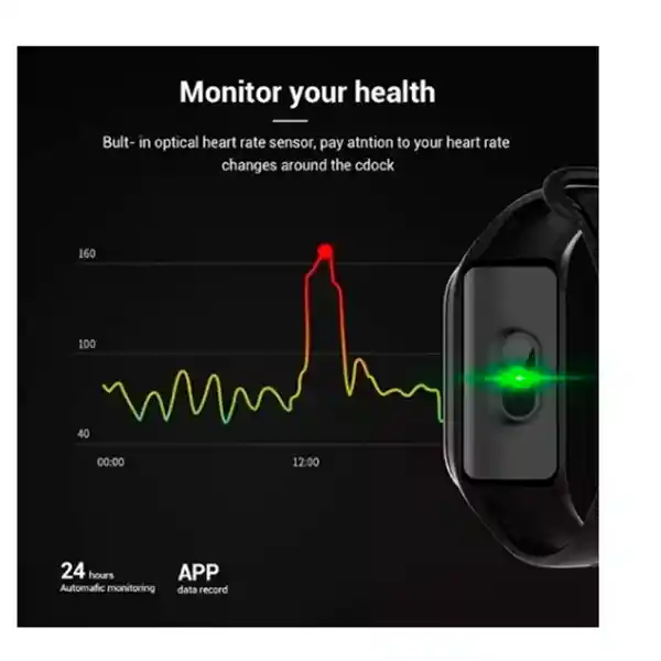 Smart Band M7 Para Apple Android Deportivo Para Apple Android Notificaciones De Whatsapp Redes Sociales