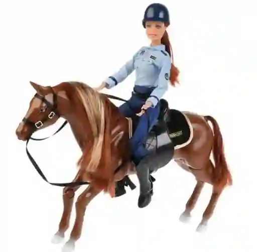 Juguete Muñeca Tipo Barbie Defa Lucy Con Caballo Ref8469