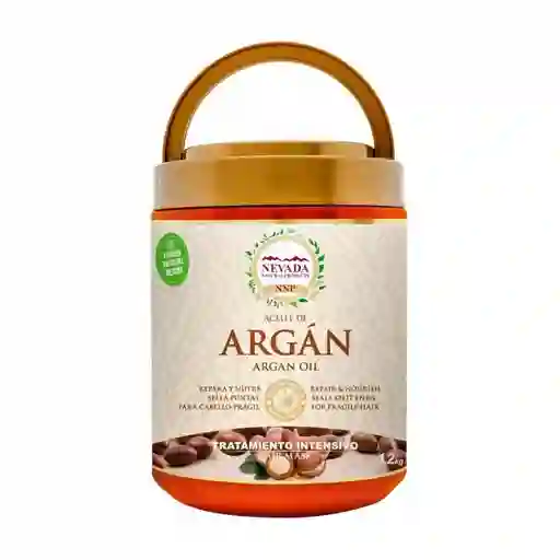 Nevada Tratamiento Aceite De Argan Libre De Parabenos, Colorantes Y Silicona 1.2 Kg