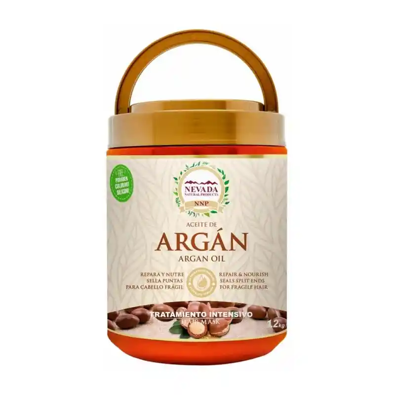 Nevada Tratamiento Aceite De Argan Libre De Parabenos, Colorantes Y Silicona 1.2 Kg