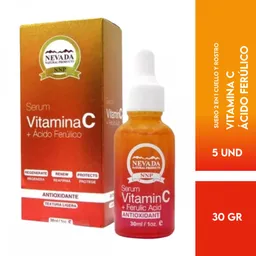 Nevada Suero Facial Vitamina C + Acido Ferulico Antioxidante 30ml