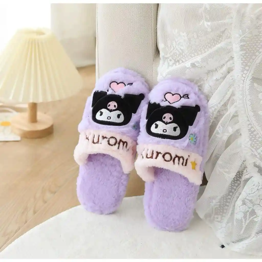 Pantuflas Kuromi Sanrio (talla Única)