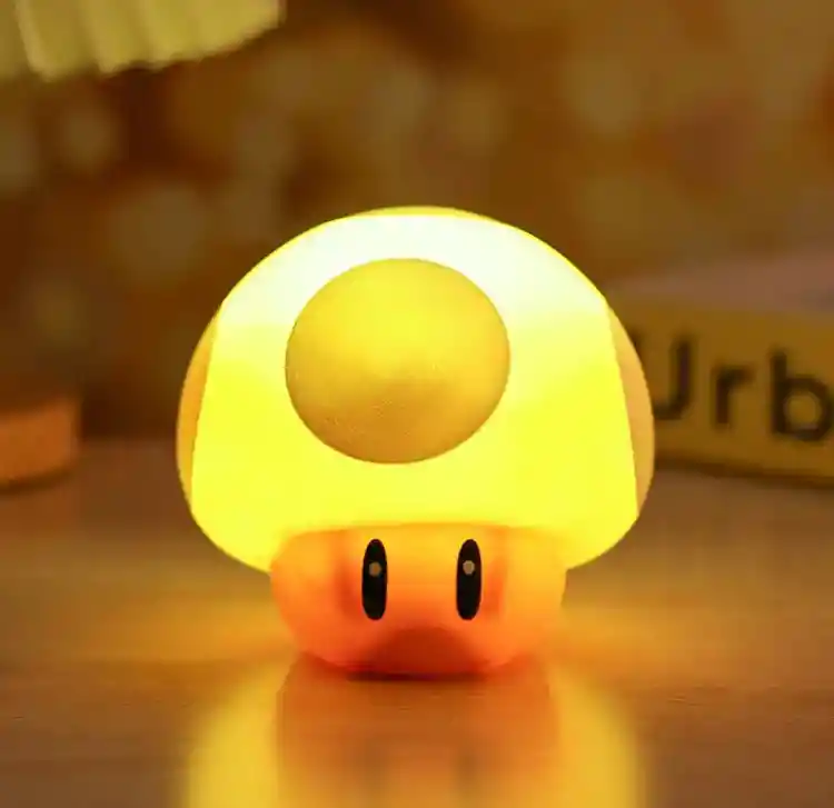 Lámpara Recargable Super Mario Bros Toad Rojo Con Sonidos Retro