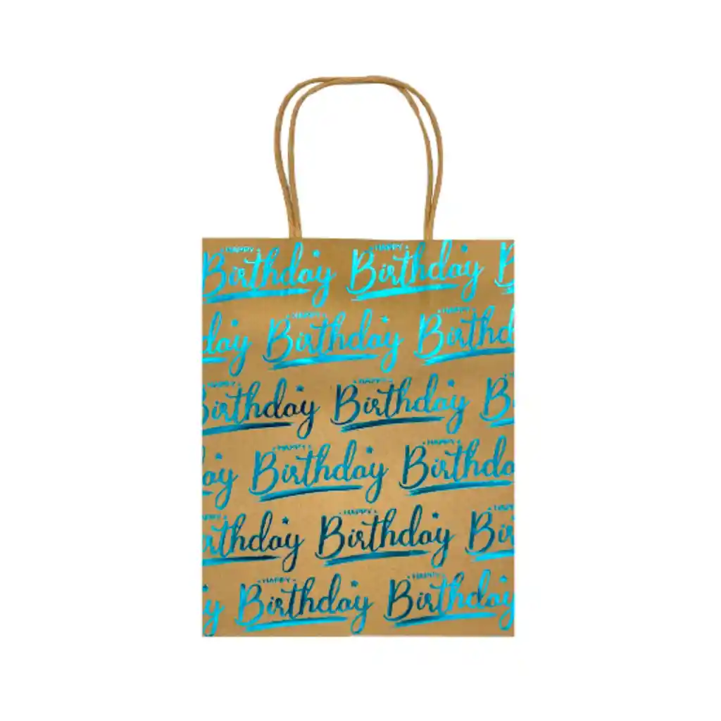 Bolsa De Regalo Grande 25*32 Happy Birthday