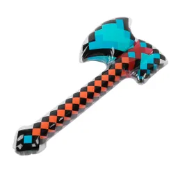 Hacha Minecraft De Diamante 73 Cm Inflable Juguete Niños