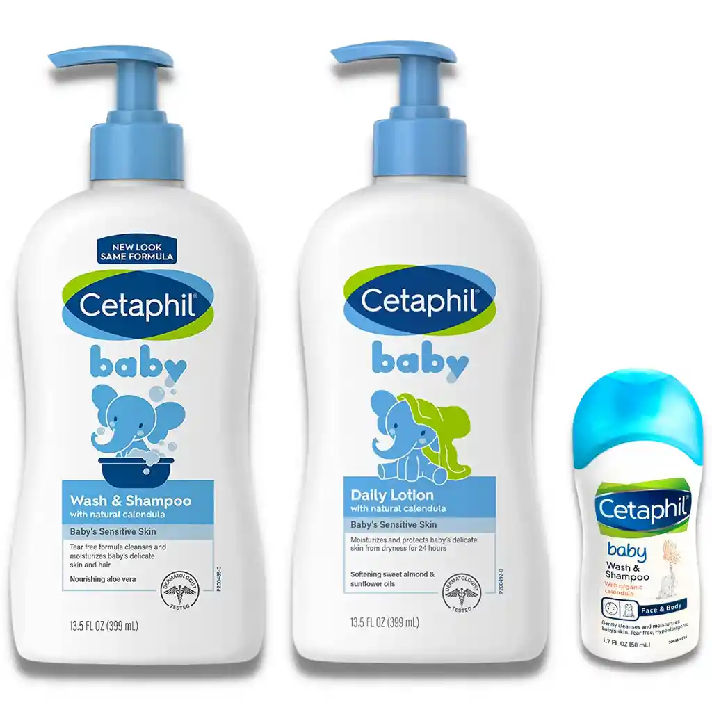 Kit Shampoo Y Crema Cetaphil Baby 399 Ml