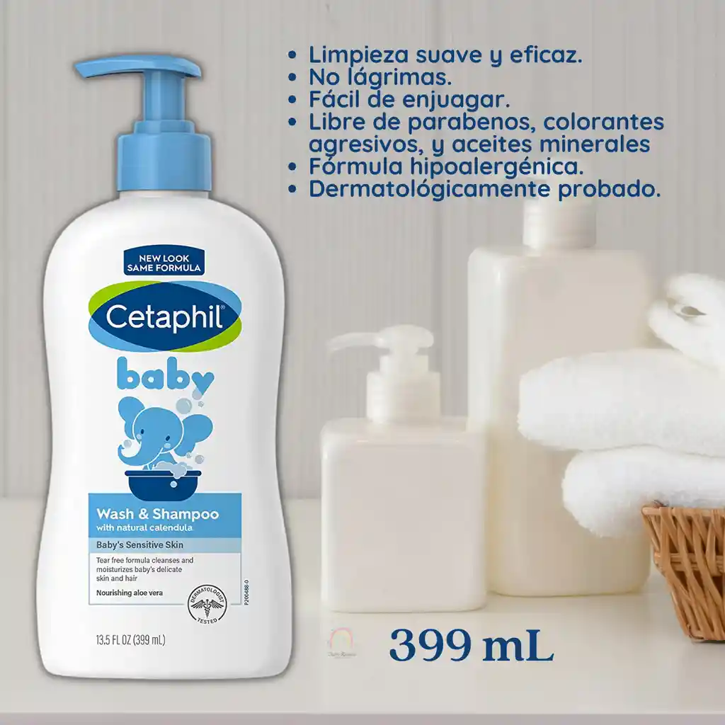 Kit Shampoo Y Crema Cetaphil Baby 399 Ml