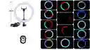 Aro De Luz 26 Cm Rgb Con Tripode De Alta Calidad