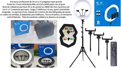 Aro De Luz 54cm Profecional Calidad Extrema