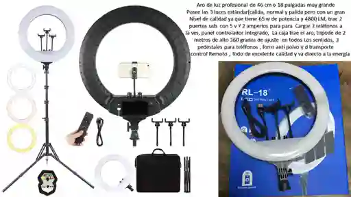 Aro De Luz Profecional 46 Cm Calidad Extrema