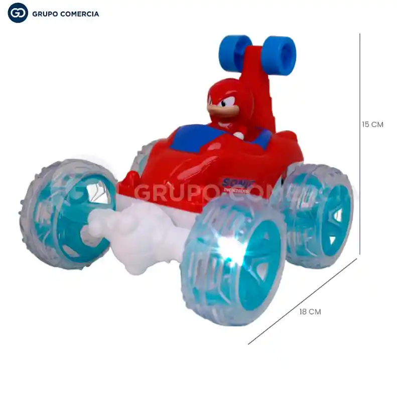 Carro Loco Control Remoto Acrobático 360° Sonic Luz Y Sonido