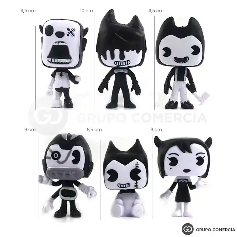 Figura De Colección Bendy And Ink Machine X6 Piezas