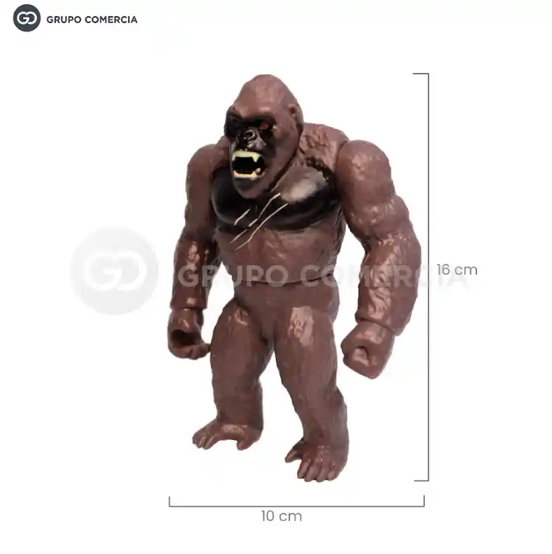 Figura De Accion Coleccionable Gorila Giant Kong Con Hacha