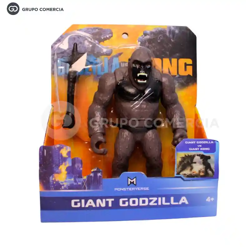 Figura De Accion Coleccionable Gorila Giant Kong Con Hacha