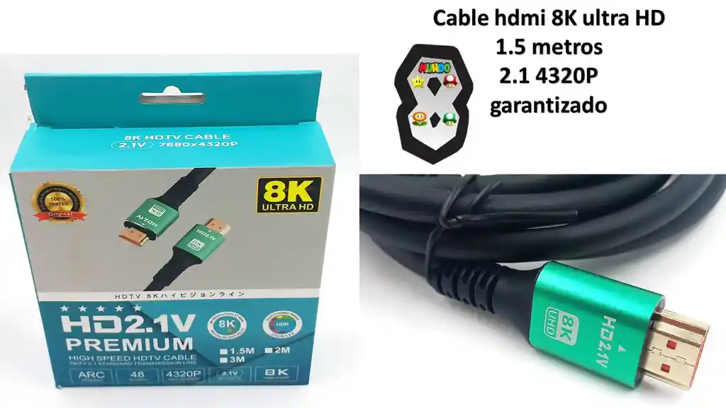 Cable Hdmi 8k 2,1 Garantizado