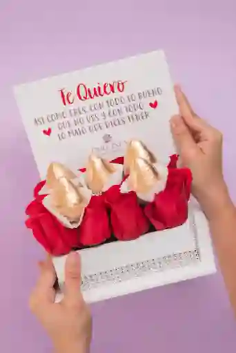 Cofre Con Fresas Bañadas Te Quiero