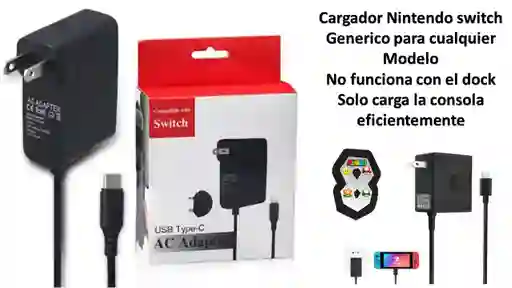 Cargador Ningtendo Switch Generico