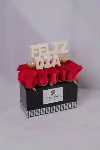 Box 10 Rosas Feliz Dia