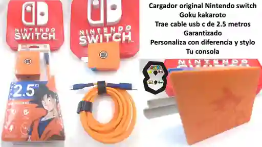 Cargador Original Nintendo Switch Edicion Goku