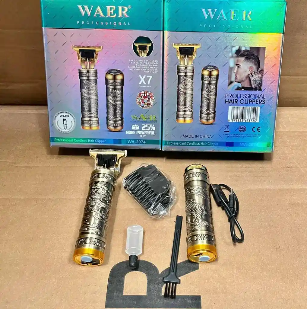 Set Maquina Afeitadora Waer Wa-2074